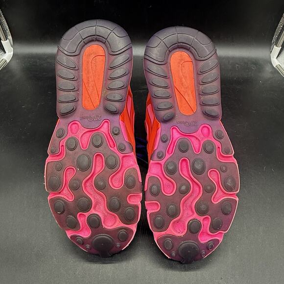 Nike Air Max 270 React Shoes Womens 6.5 Red Pink Athletic Sneakers AT6174-600 - Picture 8 of 8
